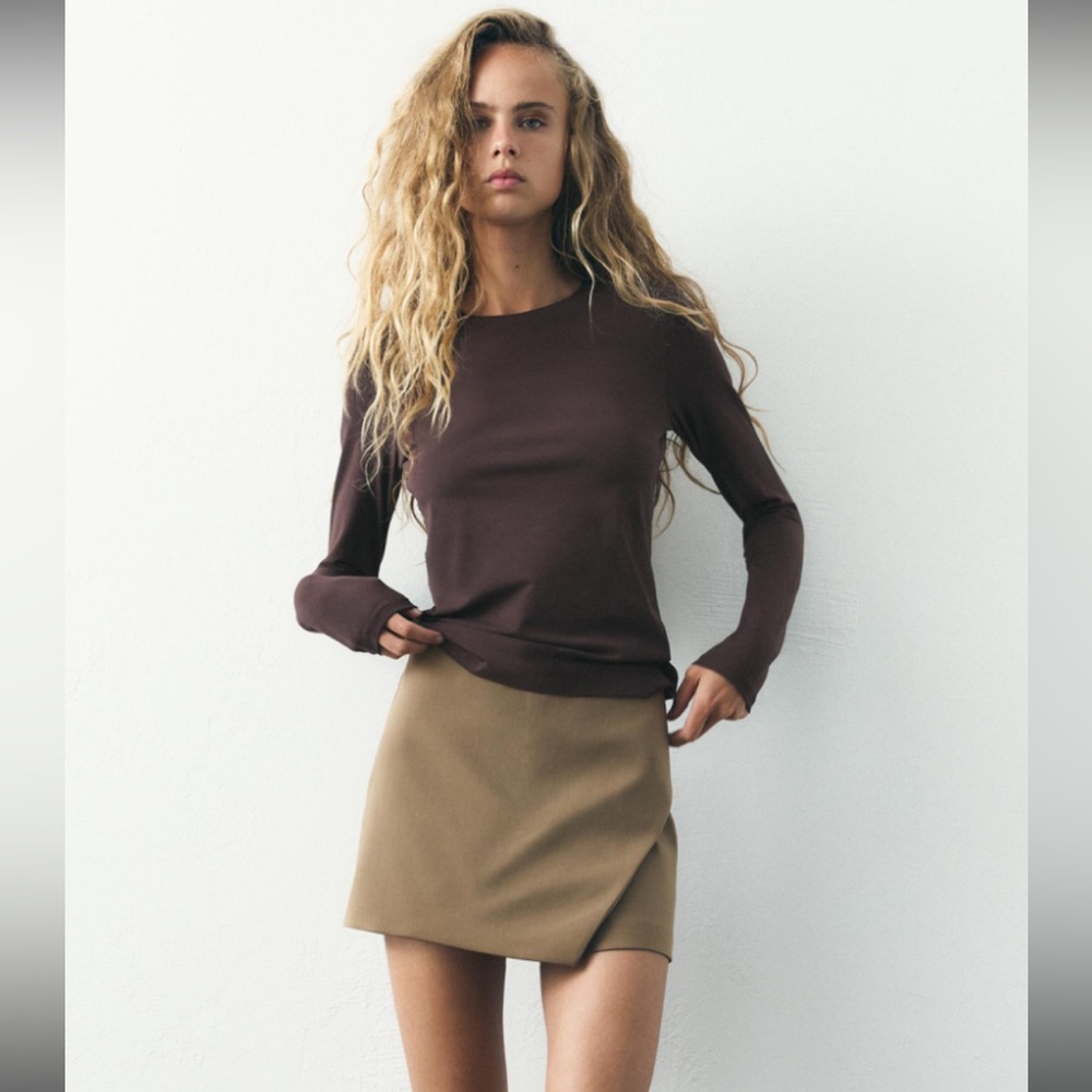 Zara Brown Skort